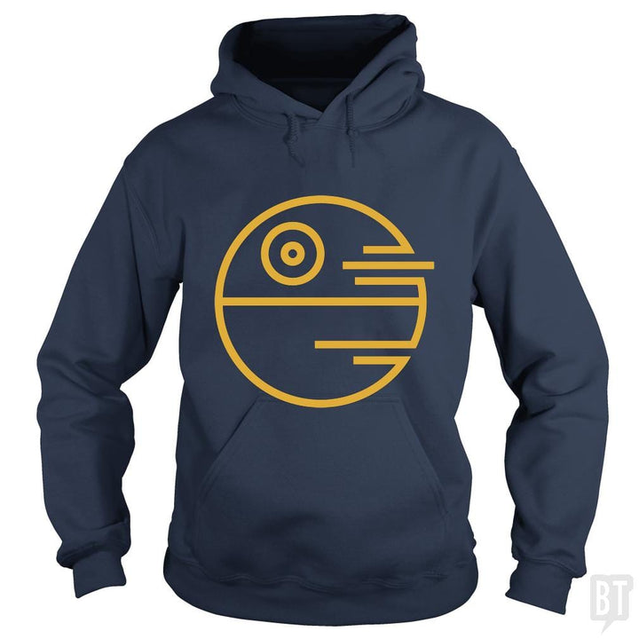 SunFrog-Busted Funky Hippo Hoodie / Navy Blue / S Death Star