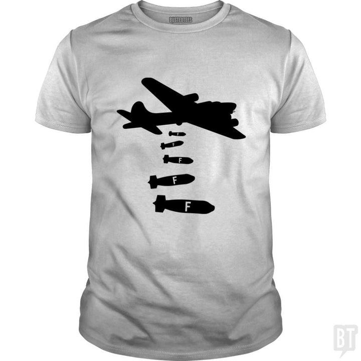 SunFrog-Busted Funky Hippo Classic Guys / Unisex Tee / White / S Dropping F Bombs