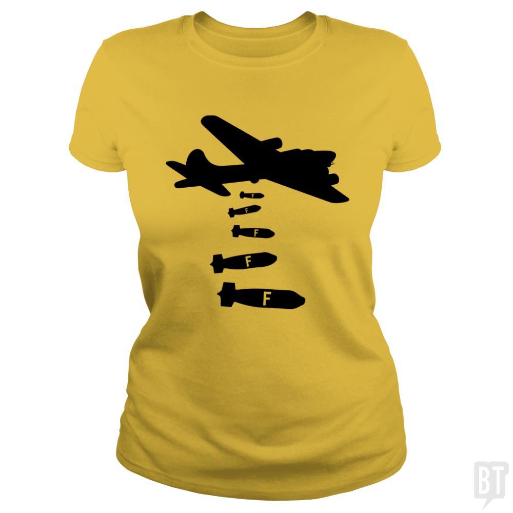 SunFrog-Busted Funky Hippo Classic Ladies Tee / Daisy / S Dropping F Bombs