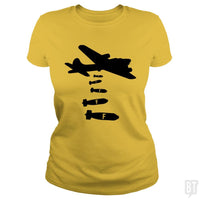 Load image into Gallery viewer, SunFrog-Busted Funky Hippo Classic Ladies Tee / Daisy / S Dropping F Bombs
