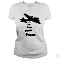 Load image into Gallery viewer, SunFrog-Busted Funky Hippo Classic Ladies Tee / White / S Dropping F Bombs
