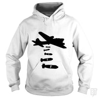 Load image into Gallery viewer, SunFrog-Busted Funky Hippo Hoodie / White / S Dropping F Bombs
