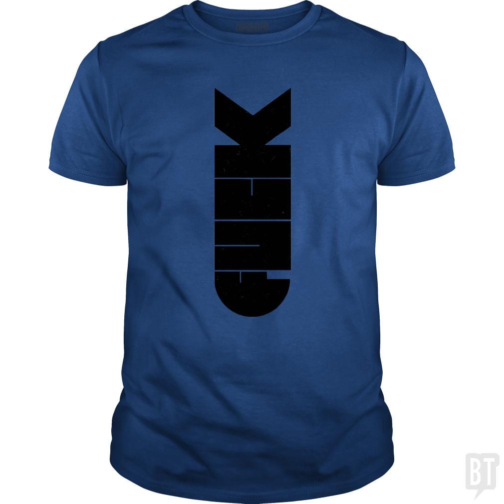 SunFrog-Busted Funky Hippo Classic Guys / Unisex Tee / Royal Blue / S F Bomb