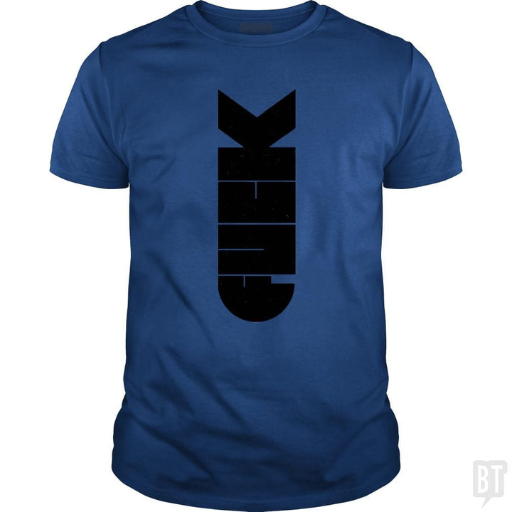 SunFrog-Busted Funky Hippo Classic Guys / Unisex Tee / Royal Blue / S F Bomb