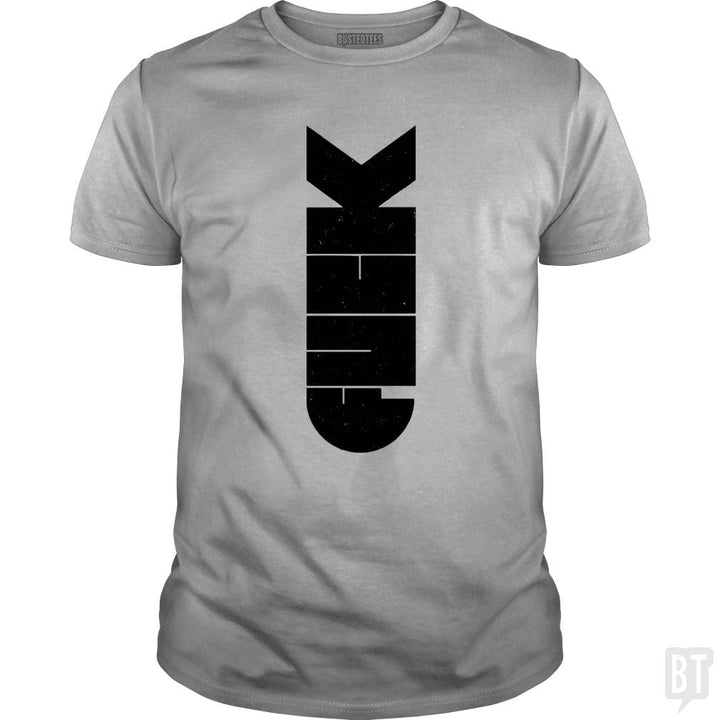 SunFrog-Busted Funky Hippo Classic Guys / Unisex Tee / Sport Grey / S F Bomb