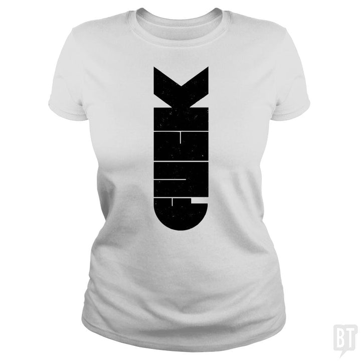 SunFrog-Busted Funky Hippo Classic Ladies Tee / White / S F Bomb