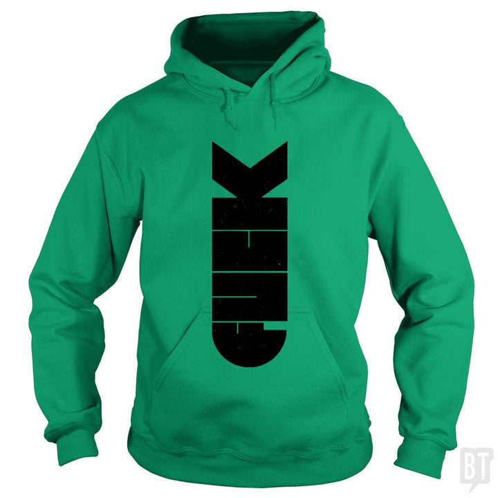 SunFrog-Busted Funky Hippo Hoodie / Irish Green / S F Bomb