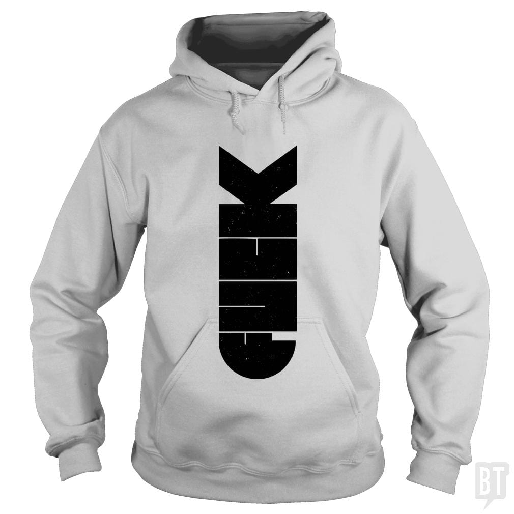 SunFrog-Busted Funky Hippo Hoodie / Sport Grey / S F Bomb