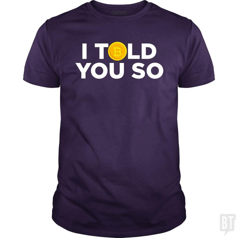 SunFrog-Busted Funky Hippo Classic Guys / Unisex Tee / Purple / S I Told You So