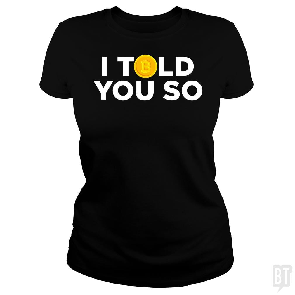 SunFrog-Busted Funky Hippo Classic Ladies Tee / Black / S I Told You So