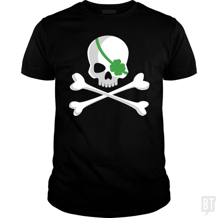 SunFrog-Busted Funky Hippo Classic Guys / Unisex Tee / Black / S Irish Pirate