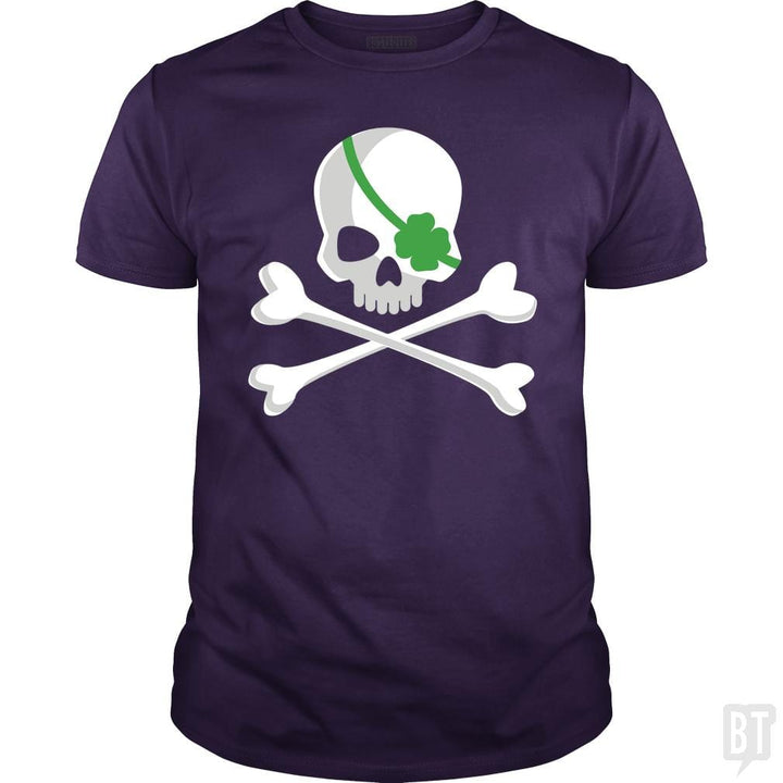 SunFrog-Busted Funky Hippo Classic Guys / Unisex Tee / Purple / S Irish Pirate