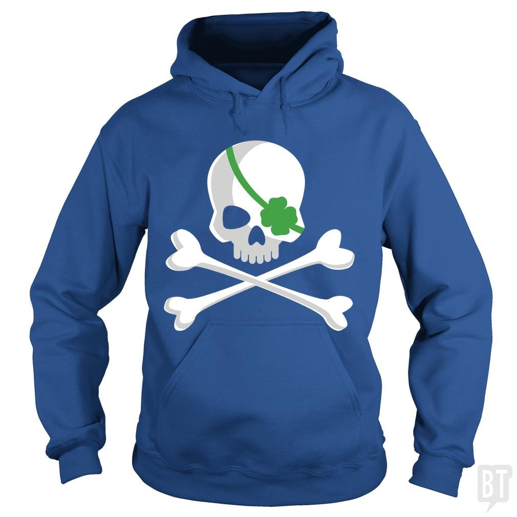 SunFrog-Busted Funky Hippo Hoodie / Royal Blue / S Irish Pirate