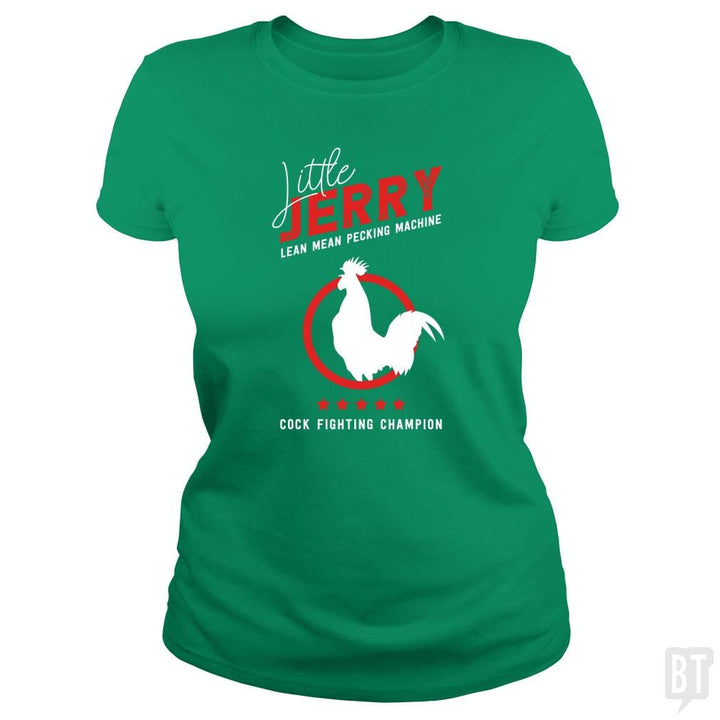 SunFrog-Busted Funky Hippo Classic Ladies Tee / Irish Green / S Little Jerry