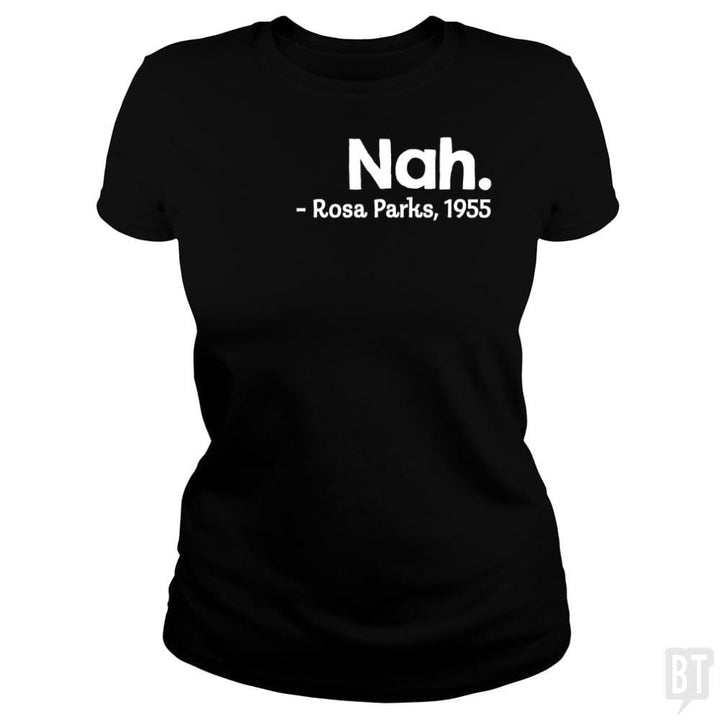 SunFrog-Busted Funky Hippo Classic Ladies Tee / Black / S Nah Rosa