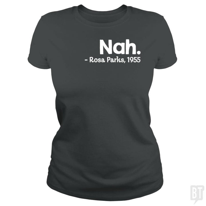 SunFrog-Busted Funky Hippo Classic Ladies Tee / Dark Heather / S Nah Rosa