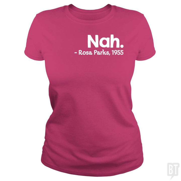 SunFrog-Busted Funky Hippo Classic Ladies Tee / Heliconia / S Nah Rosa