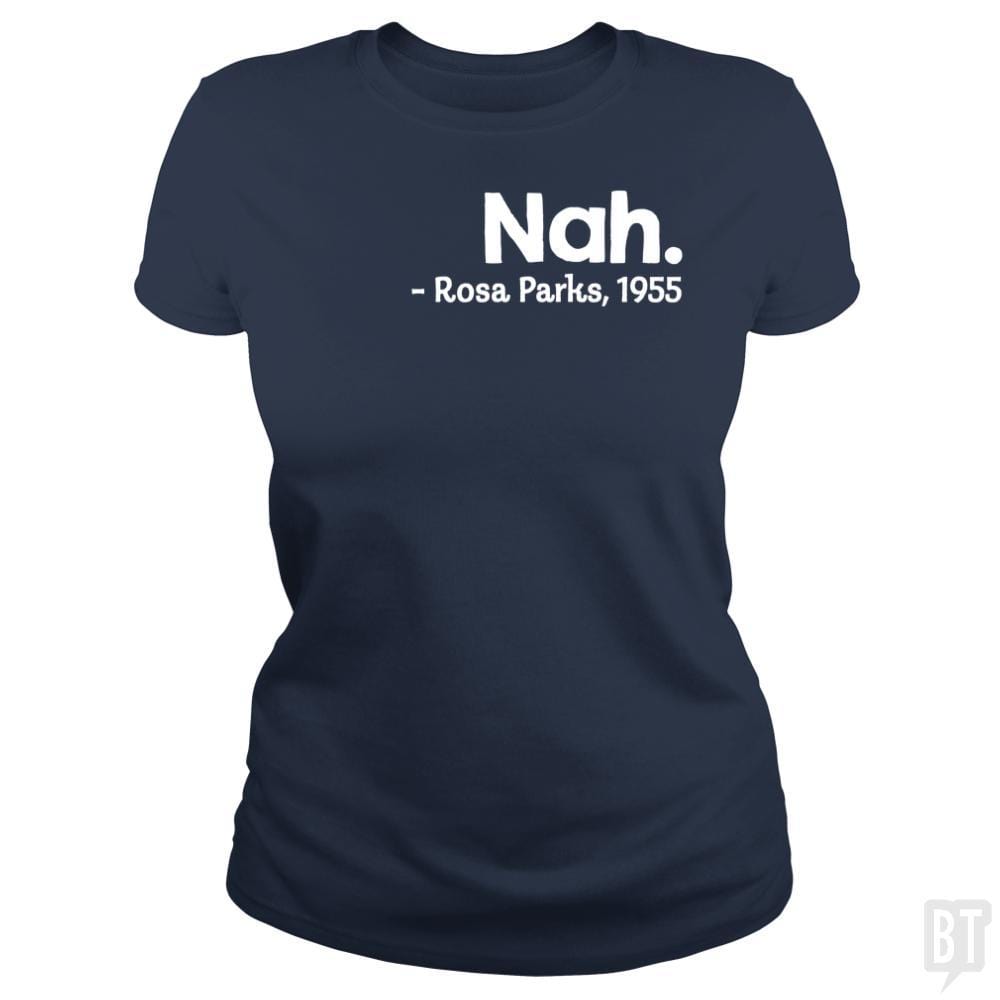 SunFrog-Busted Funky Hippo Classic Ladies Tee / Navy Blue / S Nah Rosa