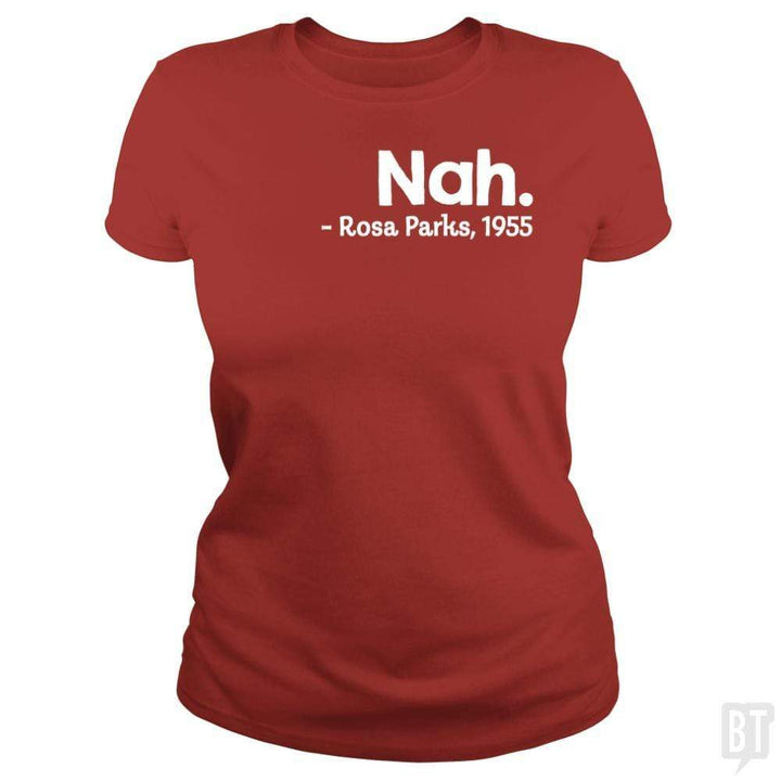 SunFrog-Busted Funky Hippo Classic Ladies Tee / Red / S Nah Rosa