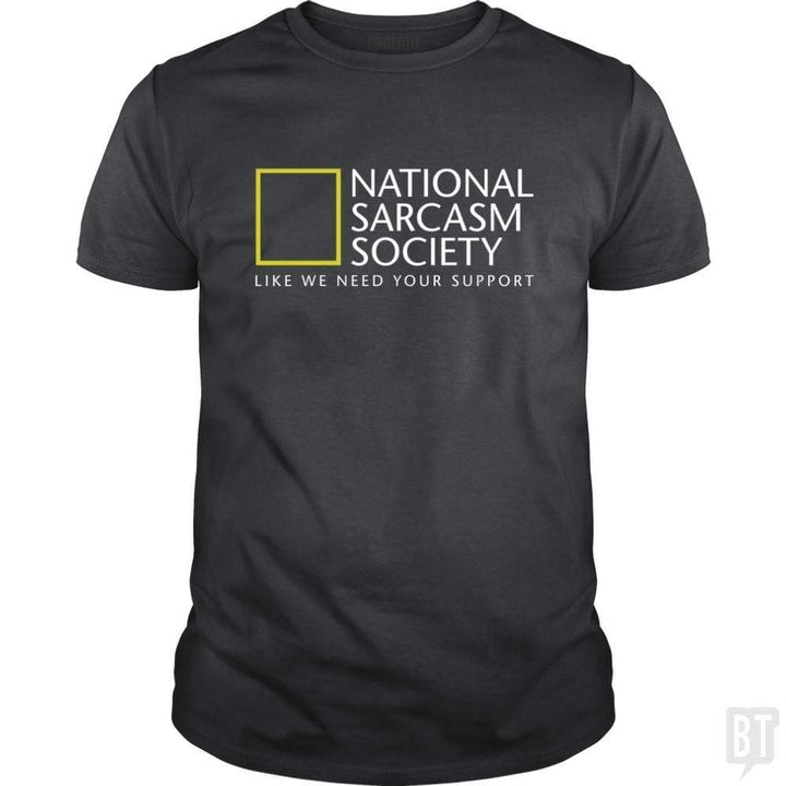 SunFrog-Busted Funky Hippo Classic Guys / Unisex Tee / Dark Heather / S National Sarcasm Society