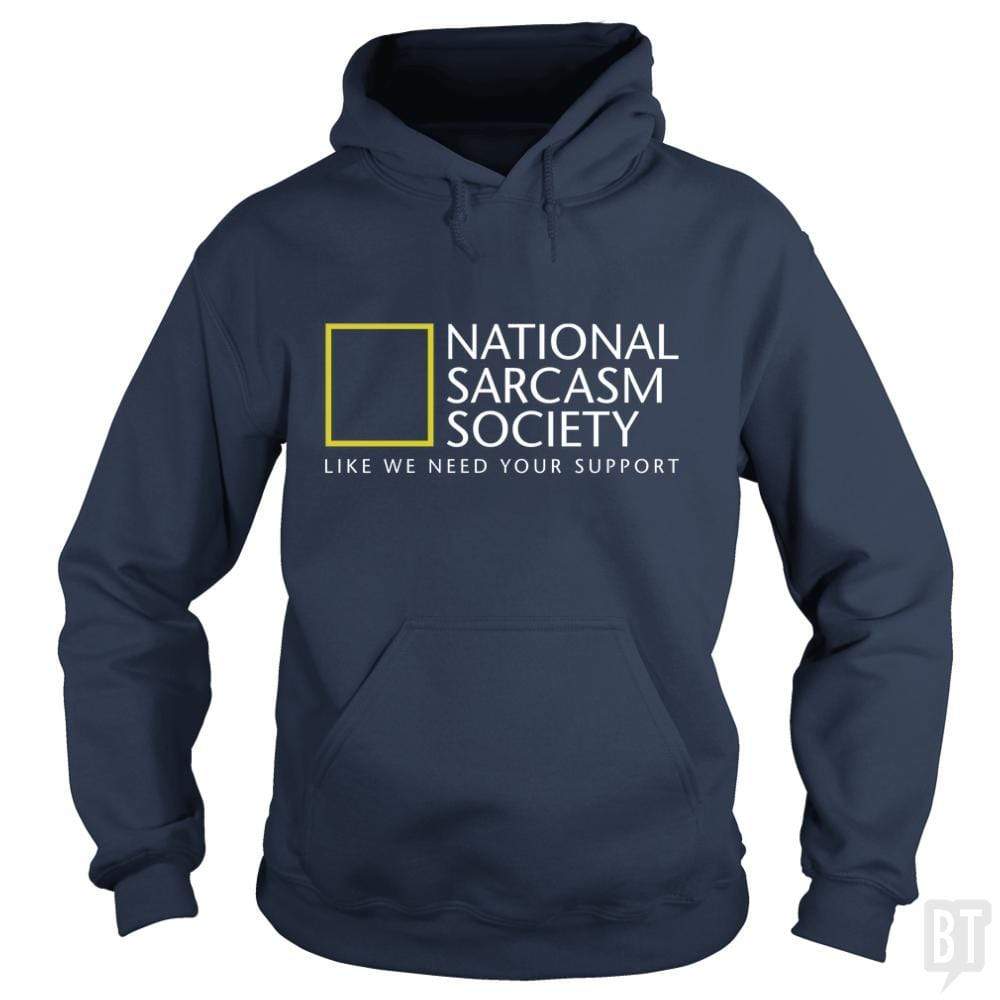 SunFrog-Busted Funky Hippo Hoodie / Navy Blue / S National Sarcasm Society