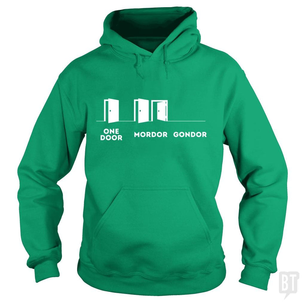 SunFrog-Busted Funky Hippo Hoodie / Irish Green / S One Door, Mordor, Gondor