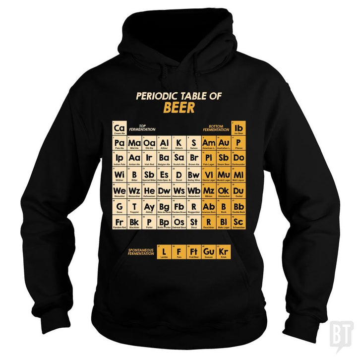 SunFrog-Busted Funky Hippo Hoodie / Black / S Periodic Table Of Beer
