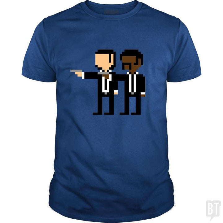 SunFrog-Busted Funky Hippo Classic Guys / Unisex Tee / Royal Blue / S Pixel Pulp