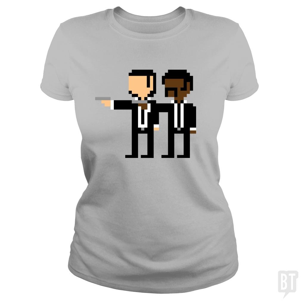 SunFrog-Busted Funky Hippo Classic Ladies Tee / Sport Grey / S Pixel Pulp