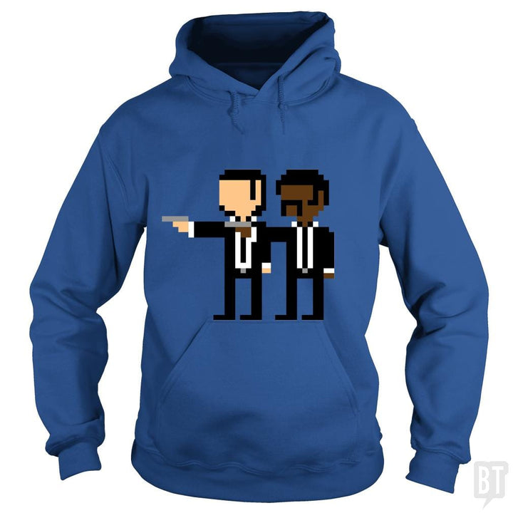 SunFrog-Busted Funky Hippo Hoodie / Royal Blue / S Pixel Pulp