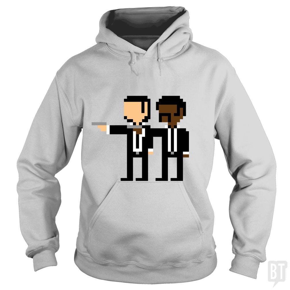 SunFrog-Busted Funky Hippo Hoodie / Sport Grey / S Pixel Pulp