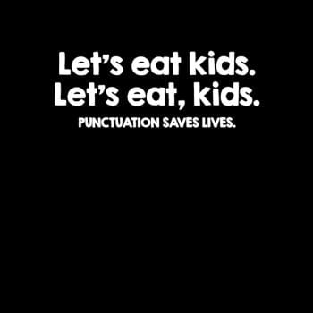 SunFrog-Busted Funky Hippo Punctuation Saves Lives