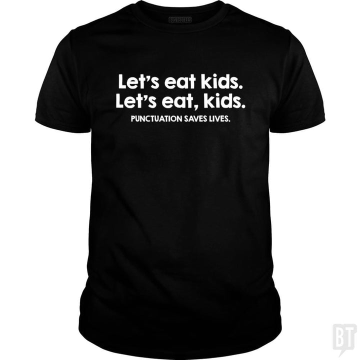 SunFrog-Busted Funky Hippo Classic Guys / Unisex Tee / Black / S Punctuation Saves Lives