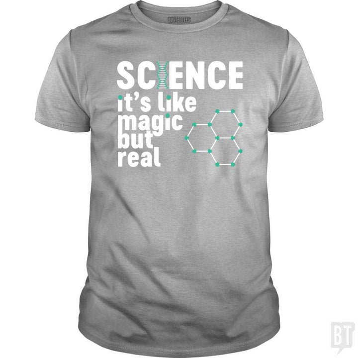 SunFrog-Busted Funky Hippo Classic Guys / Unisex Tee / Sport Grey / S Science Magic