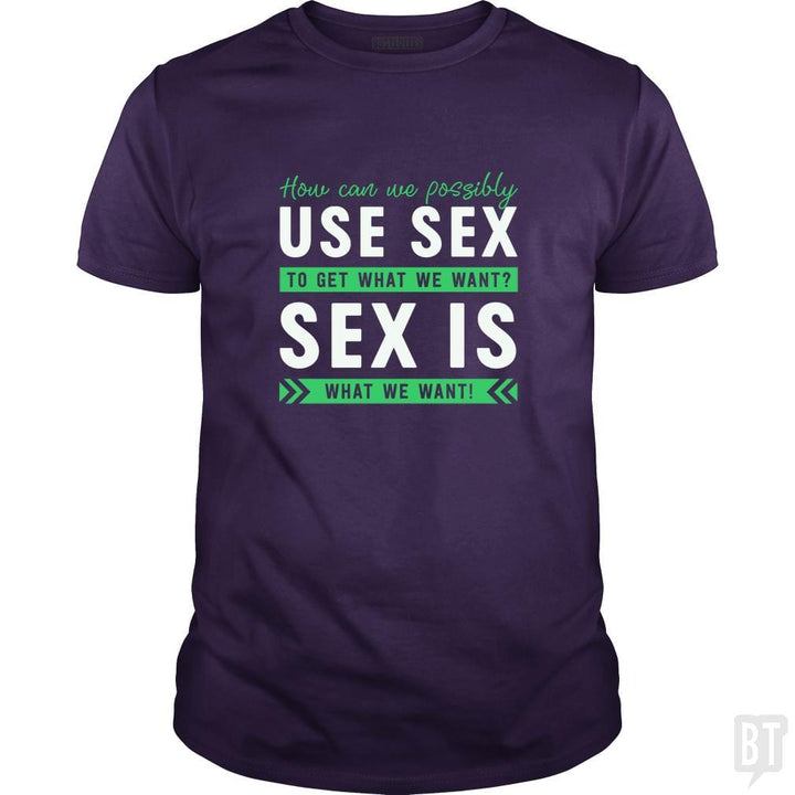 SunFrog-Busted Funky Hippo Classic Guys / Unisex Tee / Purple / S Sex Is What We Want
