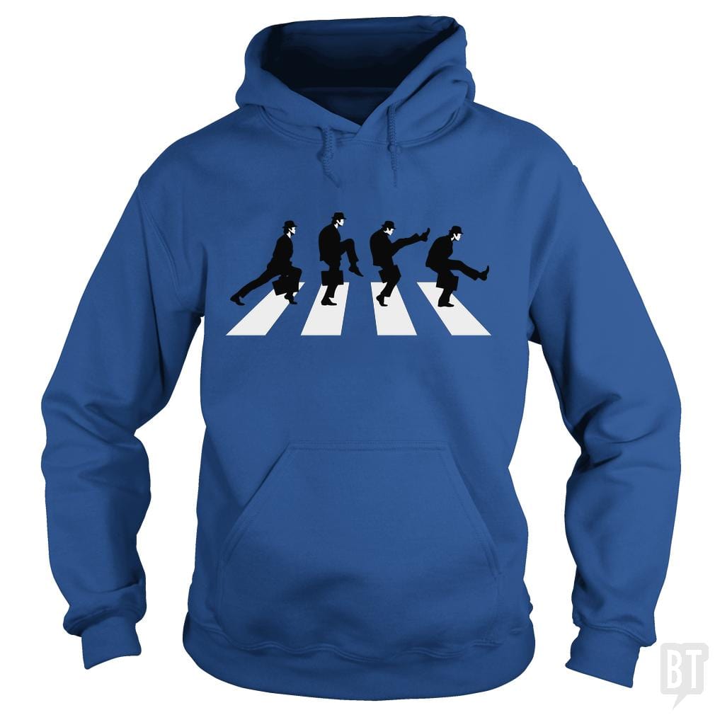 SunFrog-Busted Funky Hippo Hoodie / Royal Blue / S Silly Walk Road