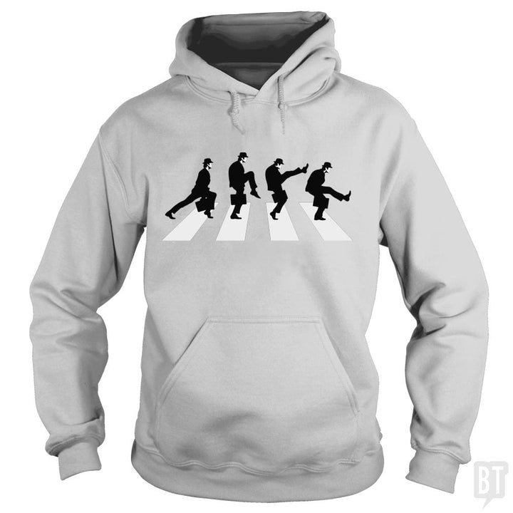 SunFrog-Busted Funky Hippo Hoodie / Sport Grey / S Silly Walk Road