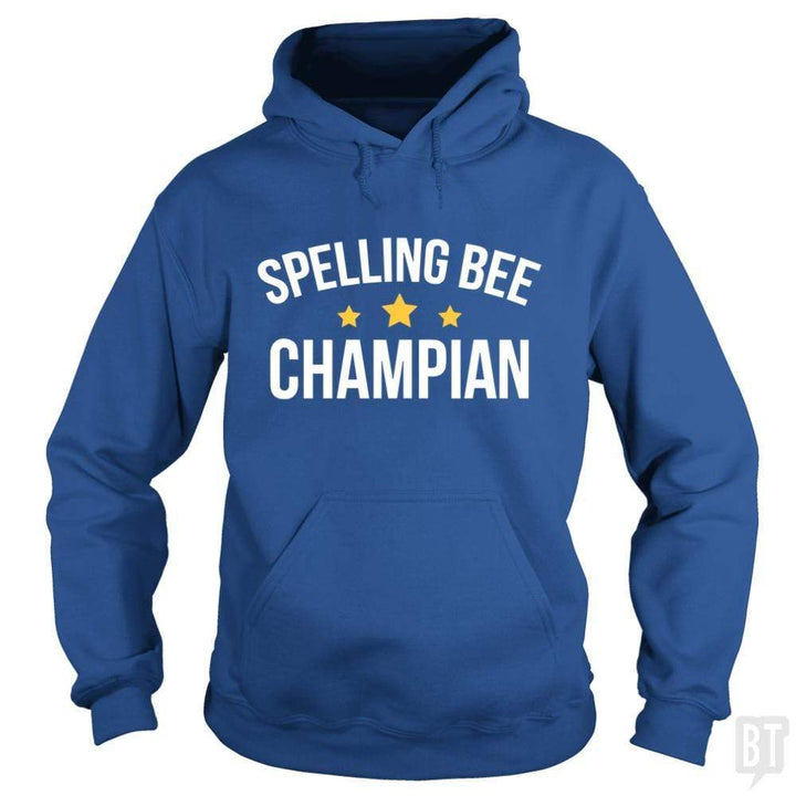 SunFrog-Busted Funky Hippo Hoodie / Royal Blue / S Spelling Bee Champion
