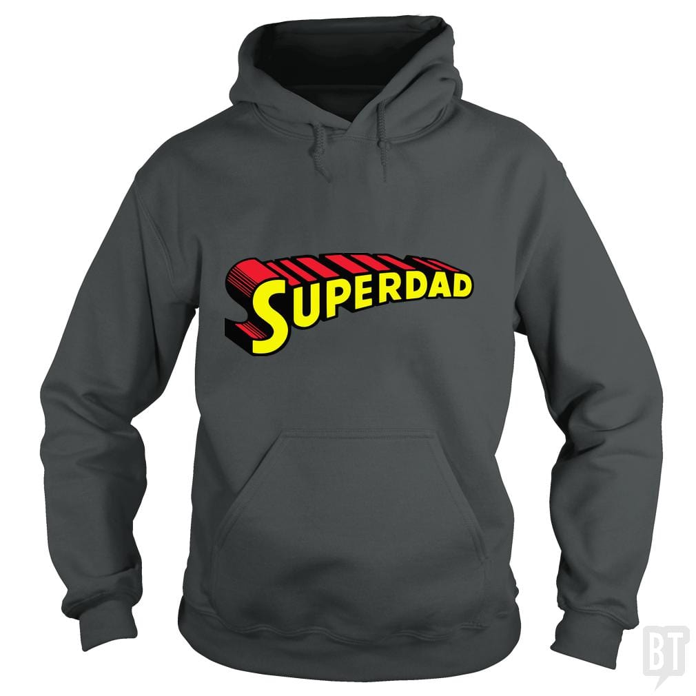 SunFrog-Busted Funky Hippo Hoodie / Dark Heather / S Super Dad