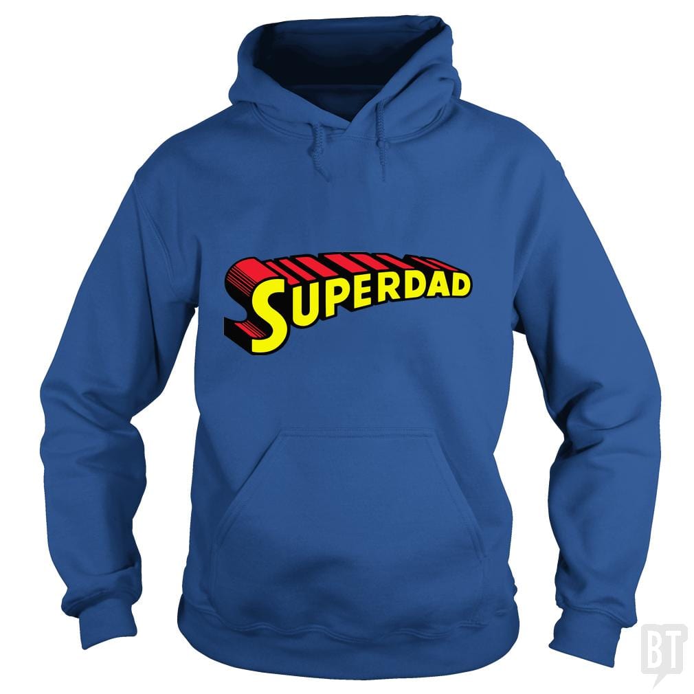 SunFrog-Busted Funky Hippo Hoodie / Royal Blue / S Super Dad