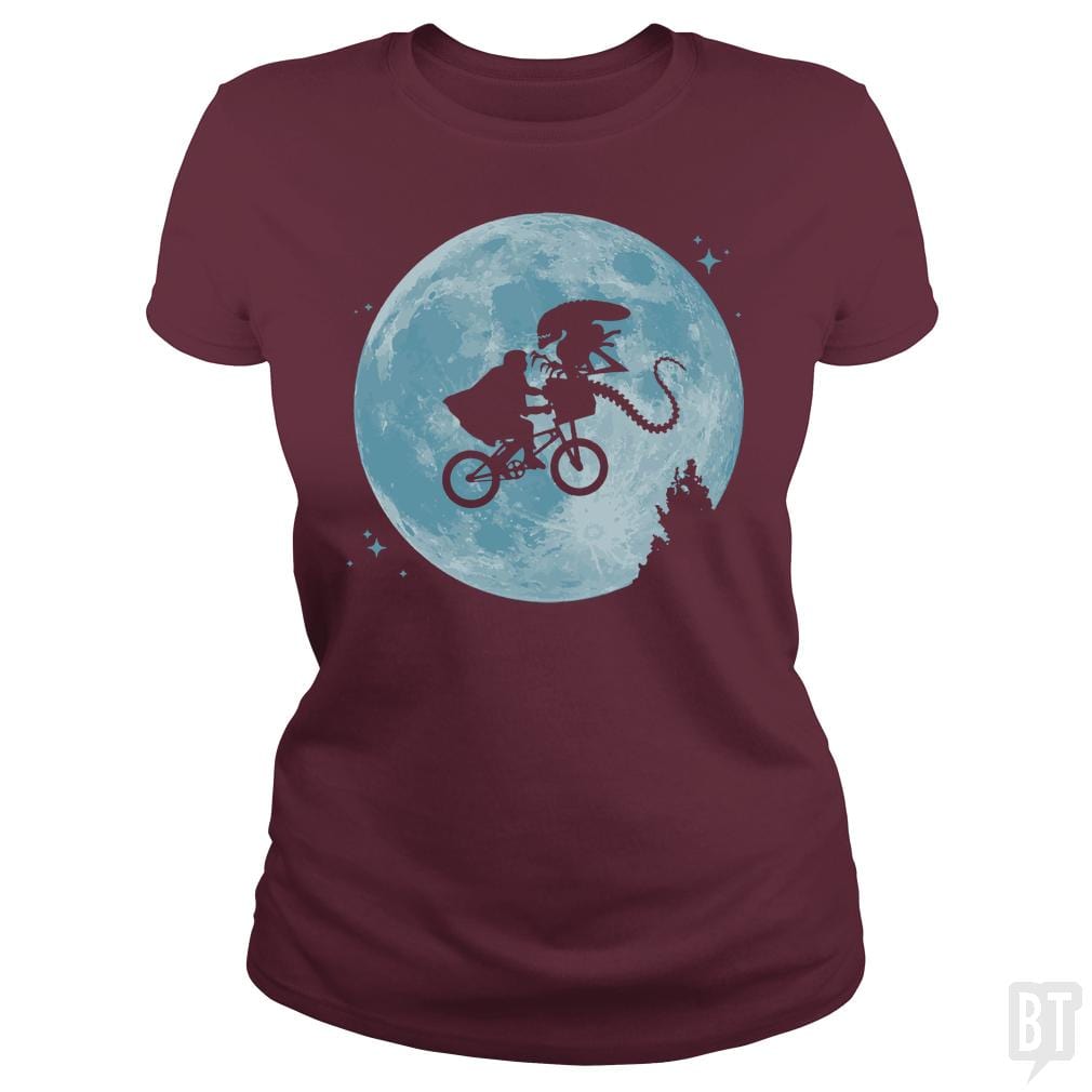 SunFrog-Busted Funky Hippo Classic Ladies Tee / Maroon / S Take Me Home