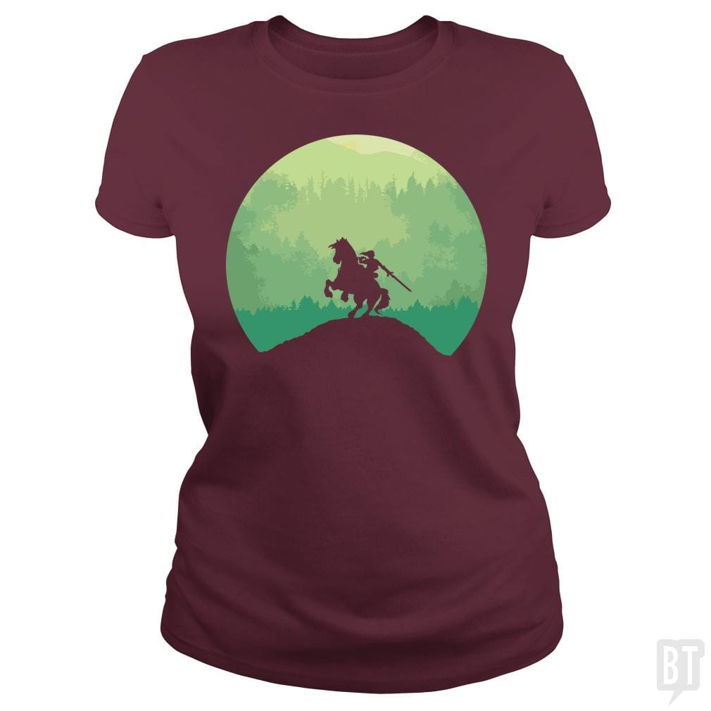SunFrog-Busted Funky Hippo Classic Ladies Tee / Maroon / S The Legend
