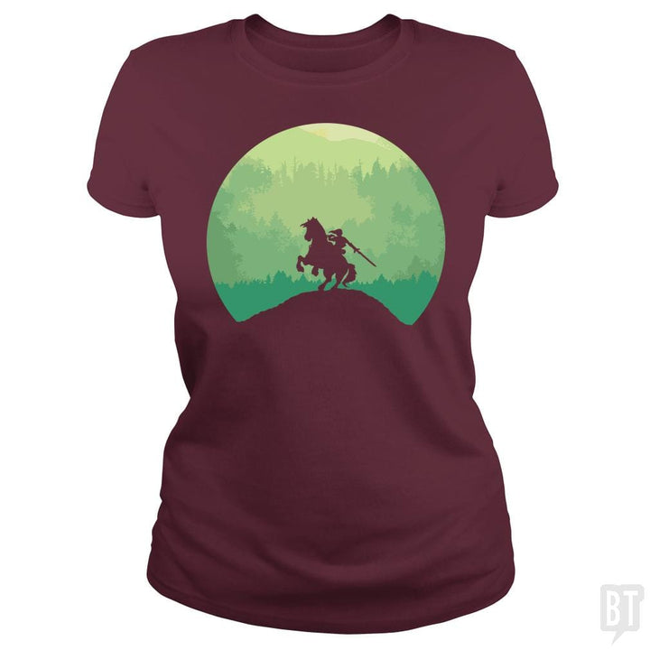 SunFrog-Busted Funky Hippo Classic Ladies Tee / Maroon / S The Legend