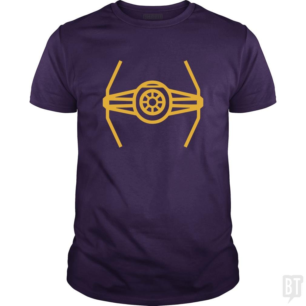 SunFrog-Busted Funky Hippo Classic Guys / Unisex Tee / Purple / S TIE Fighter