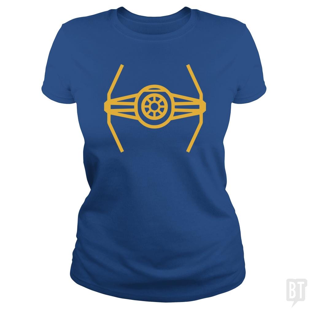 SunFrog-Busted Funky Hippo Classic Ladies Tee / Royal Blue / S TIE Fighter