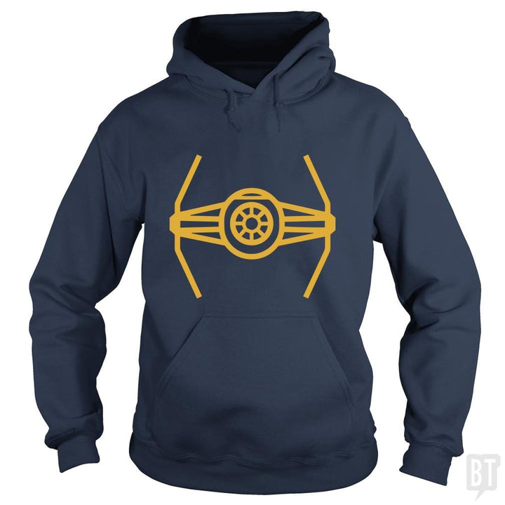 SunFrog-Busted Funky Hippo Hoodie / Navy Blue / S TIE Fighter