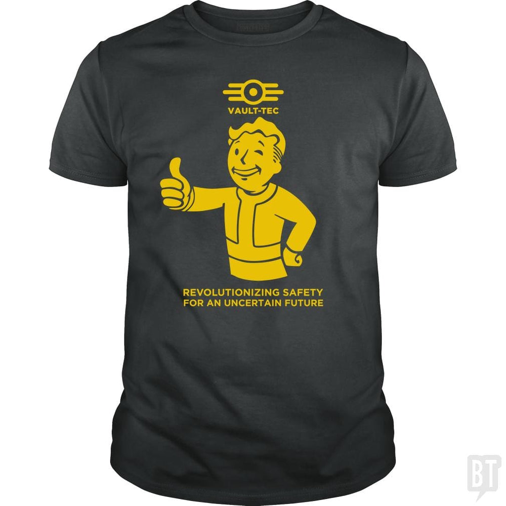 SunFrog-Busted Funky Hippo Classic Guys / Unisex Tee / Dark Heather / S Vault-Tec