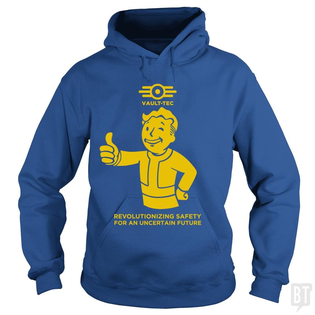 SunFrog-Busted Funky Hippo Hoodie / Royal Blue / S Vault-Tec