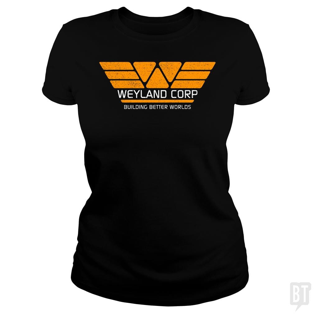 SunFrog-Busted Funky Hippo Classic Ladies Tee / Black / S Weyland Corp