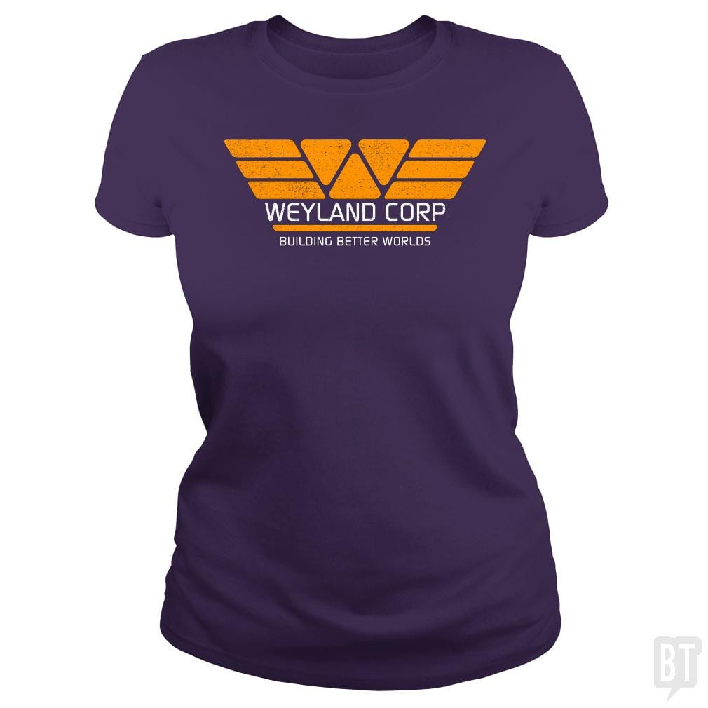 SunFrog-Busted Funky Hippo Classic Ladies Tee / Purple / S Weyland Corp